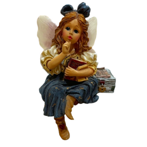 Vintage 1996 Boyds Bears Confidentia "No-Tell" Faeriewhisper Shelf-Sit Figurine
